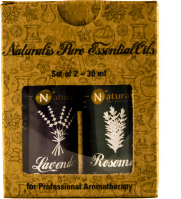 

Naturalis Gift Pack of 2 - 30ml (Lavender Oil, Rosemary Oil)(30 ml)
