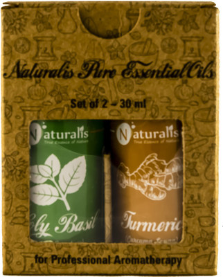 

Naturalis Gift Pack of 2 - 30ml (Holy Basil Oil, Turmeric Oil)(30 ml)