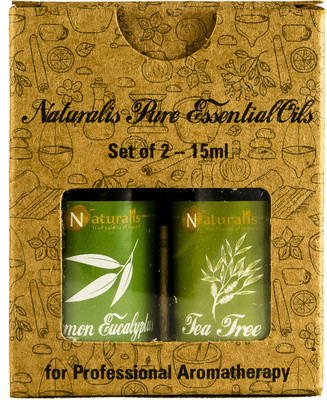 

Naturalis Gift Pack of 2 - 15ml (Lemon Eucalyptus Oil, Tea Tree Oil)(15 ml)