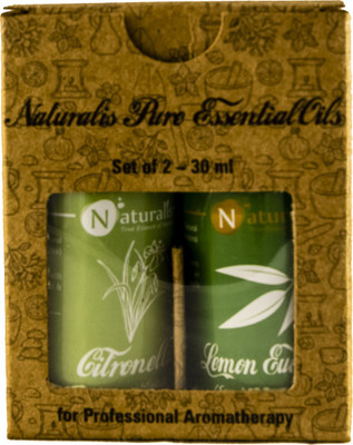 

Naturalis Gift Pack of 2 - 30ml (Lemon Eucalyptus Oil, Citronella Oil)(30 ml)