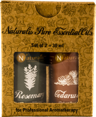 Naturalis Gift Pack of 2 - 30ml (Rosemary Oil, Cedarwood Oil)(30 ml)