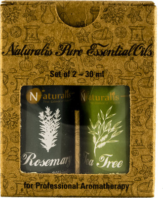 Naturalis Gift Pack of 2 - 30ml (Rosemary Oil, Tea Tree Oil)(30 ml)
