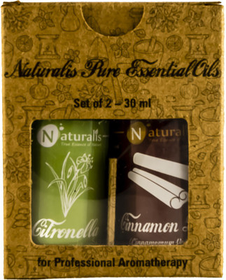 

Naturalis Gift Pack of 2 - 30ml (Citronella Oil, Cinnnamon Leaf Oil)(30 ml)
