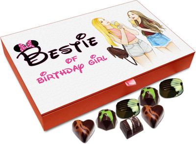 

Chocholik Gift Box - Bestie Of Birthday Girl Chocolate Box - 12pc Truffles(144 g)