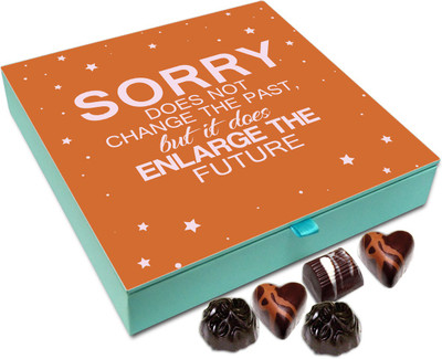 

Chocholik Gift Box - Sorry Does Not Change The Past Chocolate Box - 9pc Truffles(108 g)