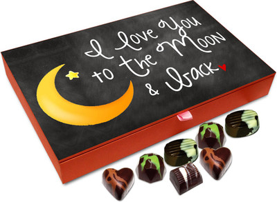 

Chocholik Gift Box - I Love You To The Moon And Back Chocolate Box - 12pc Truffles(144 g)
