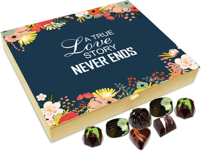

Chocholik Gift Box - A True Love Story Never Ends Chocolate Box - 20pc Truffles(240 g)