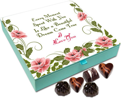 

Chocholik Gift Box - Every Moment With You Is Beautiful Chocolate Box - 9pc Truffles(108 g)