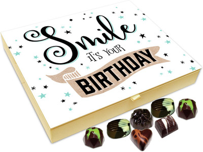 

Chocholik Gift Box - Smile Its Your Birthday Chocolate Box - 20pc Truffles(240 g)