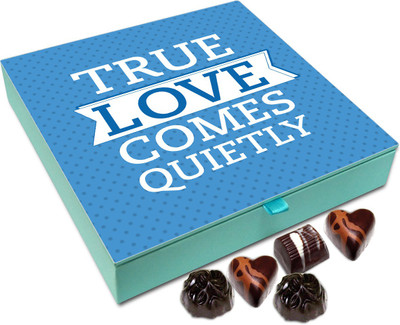 

Chocholik Gift Box - True Love Comes Quietly Chocolate Box - 9pc Truffles(108 g)