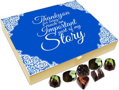 

Chocholik Gift Box - Thanks For Being An Important Part Of Story Chocolate Box - 20pc Truffles(240 g)