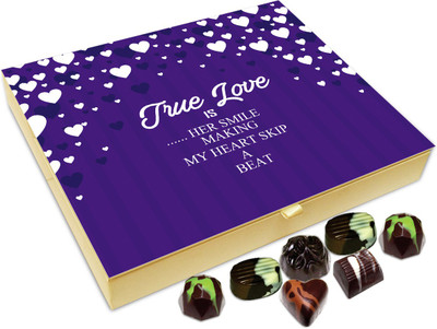 

Chocholik Gift Box - True Love Is Her Smile Chocolate Box - 20pc Truffles(240 g)