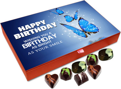 

Chocholik Gift Box - Wishing You A Bright Birthday Chocolate Box - 12pc Truffles(144 g)