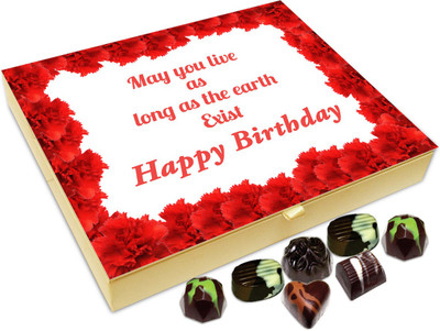

Chocholik Gift Box - May You Live As Long As Earth Chocolate Box - 20pc Truffles(240 g)