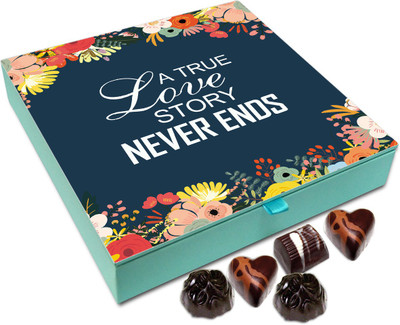 

Chocholik Gift Box - A True Love Story Never Ends Chocolate Box - 9pc Truffles(108 g)