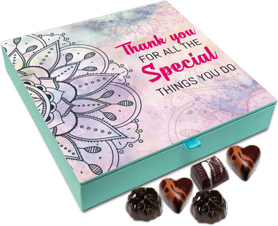 

Chocholik Gift Box - Thank You For All Special Things You Do Chocolate Box - 9pc Truffles(108 g)
