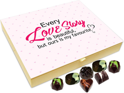 

Chocholik Gift Box - Every Love Story Is Beautiful Chocolate Box - 20pc Truffles(240 g)