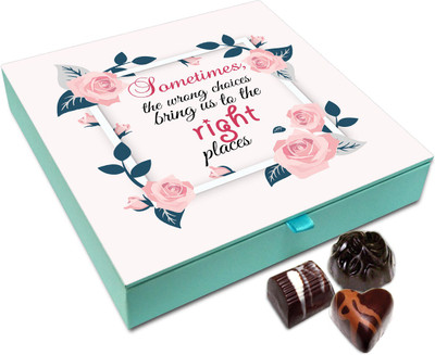 

Chocholik Gift Box - Wrong Choices Bring Us To Right Places Chocolate Box - 9pc Truffles(108 g)