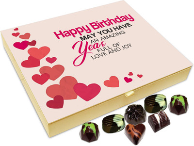 

Chocholik Gift Box - Happy Birthday May You Have Amazing Year Chocolate Box - 20pc Truffles(240 g)