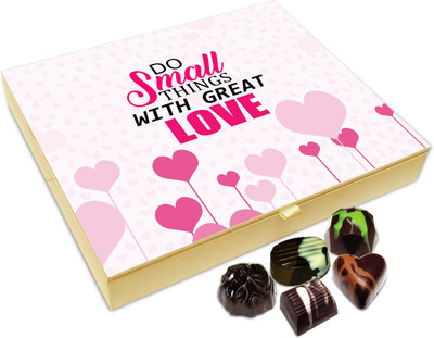 

Chocholik Gift Box - Do Small Things With Great Love Chocolate Box - 20pc Truffles(240 g)
