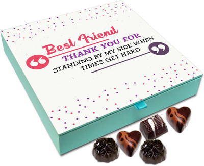 

Chocholik Gift Box - Best Friend Thank You For Standing Up For Me Chocolate Box - 9pc Truffles(108 g)