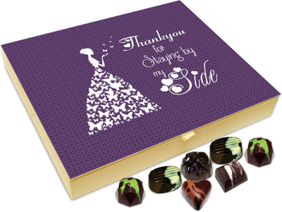 

Chocholik Gift Box - Thanks For Staying By My side Chocolate Box - 20pc Truffles(240 g)