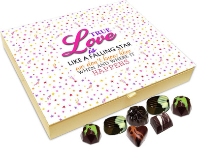 

Chocholik Gift Box - True Love Is Like Falling Star Chocolate Box - 20pc Truffles(240 g)