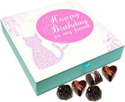 

Chocholik Gift Box - Happy Birthday To My Friend Chocolate Box - 9pc Truffles(108 g)