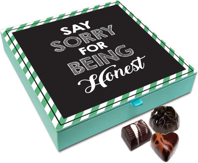 

Chocholik Gift Box - Say Sorry For Being Honest Chocolate Box - 9pc Truffles(108 g)