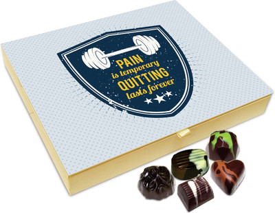

Chocholik Gift Box - Pain Is Temporary Chocolate Box - 20pc Truffles(240 g)