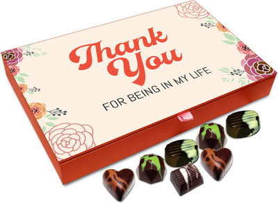 

Chocholik Gift Box - Thank You For Being In My Life Chocolate Box - 12pc Truffles(144 g)