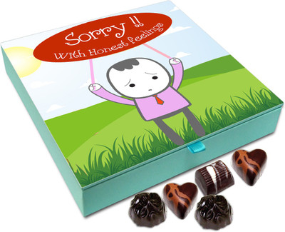 

Chocholik Gift Box - Sorry With Honest Feelings Chocolate Box - 9pc Truffles(108 g)
