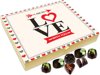

Chocholik Gift Box - I Am In Love With You Chocolate Box - 20pc Truffles(240 g)
