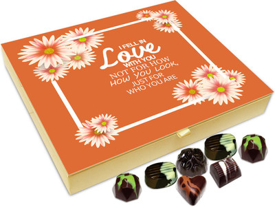 

Chocholik Gift Box - I Fell In Love With You Chocolate Box - 20pc Truffles(240 g)