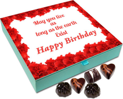 

Chocholik Gift Box - May You Live As Long As Earth Chocolate Box - 9pc Truffles(108 g)