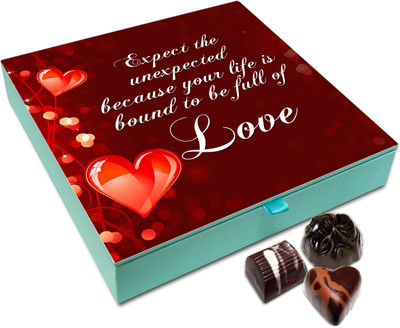 

Chocholik Gift Box - Expect The Unexpected In Love Chocolate Box - 9pc Truffles(108 g)
