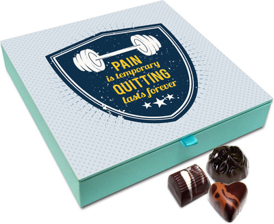 

Chocholik Gift Box - Pain Is Temporary Chocolate Box - 9pc Truffles(108 g)