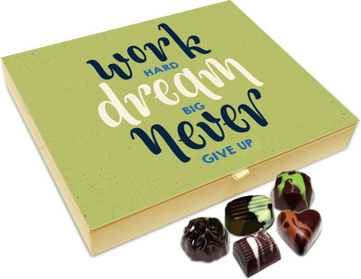 

Chocholik Gift Box - Work Hard Dream Big Chocolate Box - 20pc Truffles(240 g)
