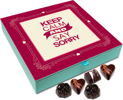 

Chocholik Gift Box - Keep Calm And Say Sorry Chocolate Box - 9pc Truffles(108 g)