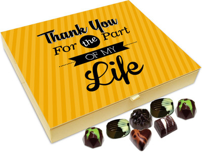 

Chocholik Gift Box - Thank You For The Part Of My Life Chocolate Box - 20pc Truffles(240 g)