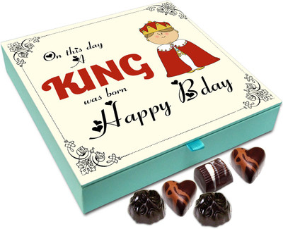 

Chocholik Gift Box - On This Day A King Was Born Chocolate Box - 9pc Truffles(108 g)