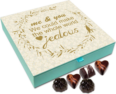 

Chocholik Gift Box - We Could Make The Whole World Jealous Chocolate Box - 9pc Truffles(108 g)