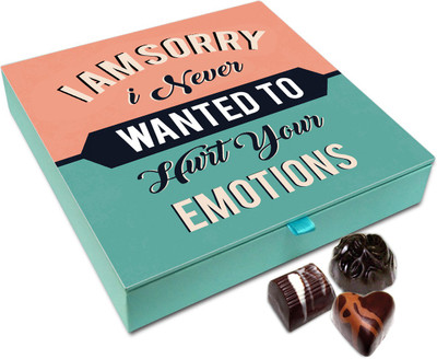 

Chocholik Gift Box - I Am Sorry For Hurting Your Feelings Chocolate Box - 9pc Truffles(108 g)