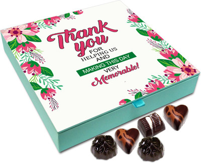 

Chocholik Gift Box - Thank You For Helping Us Chocolate Box - 9pc Truffles(108 g)