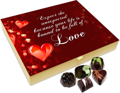 

Chocholik Gift Box - Expect The Unexpected In Love Chocolate Box - 20pc Truffles(240 g)