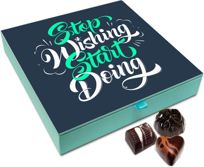

Chocholik Gift Box - Stop Wishing Start Doing Chocolate Box - 9pc Truffles(108 g)