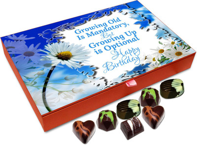 

Chocholik Gift Box - Growing Up Is Optional Chocolate Box - 12pc Truffles(144 g)