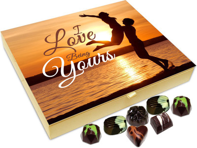 

Chocholik Gift Box - I Love Being Yours Chocolate Box - 20pc Truffles(240 g)