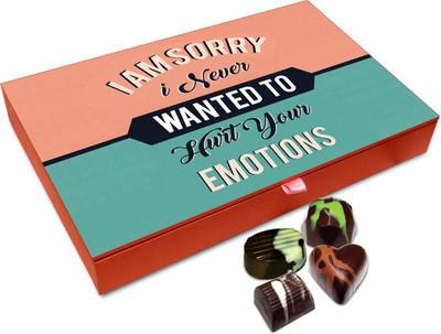 

Chocholik Gift Box - I Am Sorry For Hurting Your Feelings Chocolate Box - 12pc Truffles(144 g)