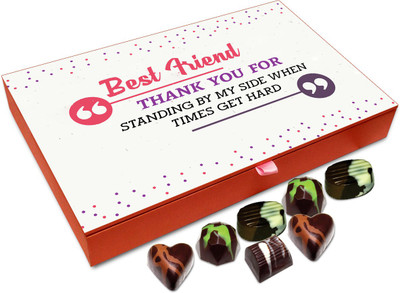 

Chocholik Gift Box - Best Friend Thank You For Standing Up For Me Chocolate Box - 12pc Truffles(144 g)